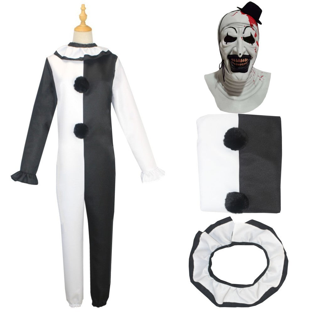 Terrifier 2 Arte Il Pagliaccio Joker Costume Cosplay Tuta Halloween