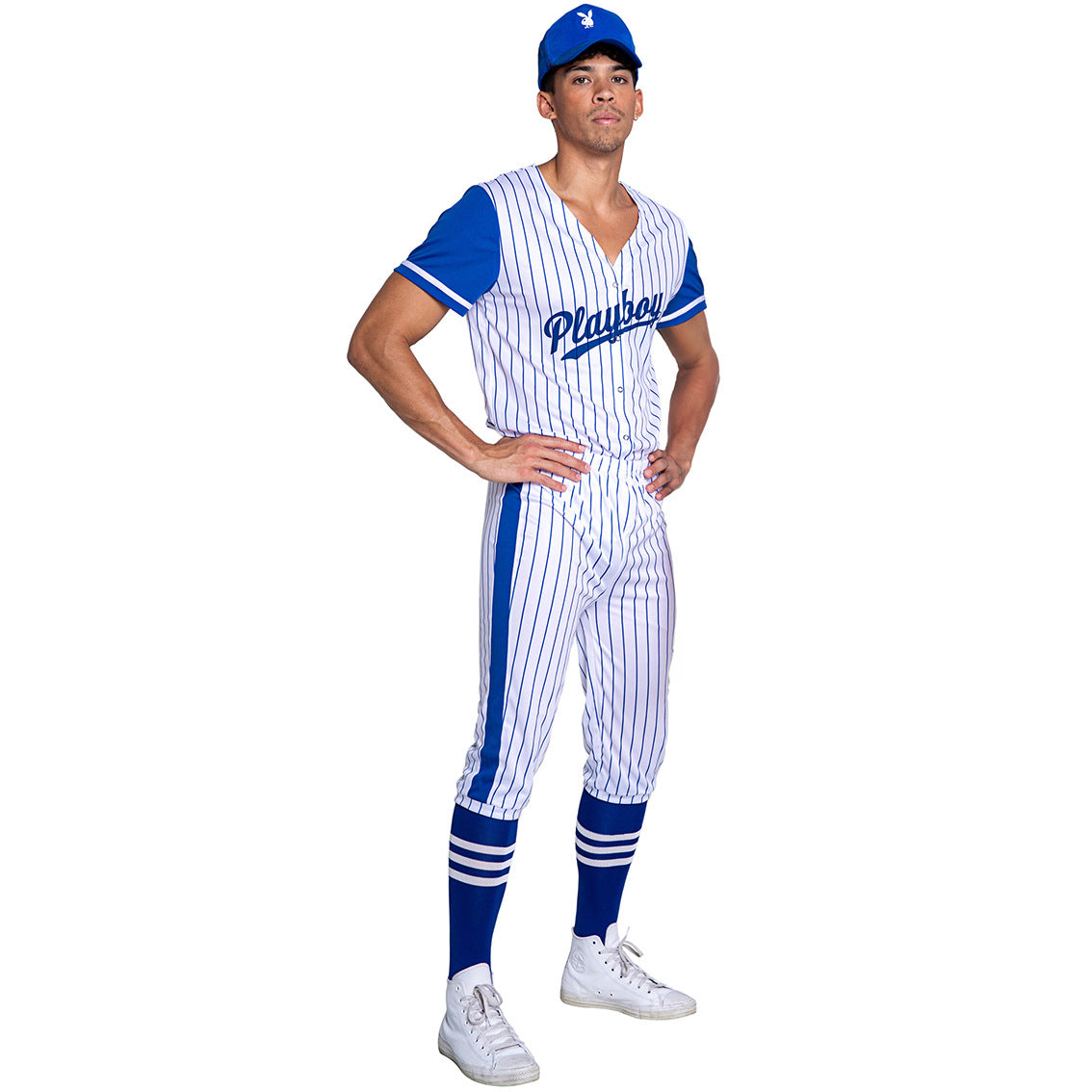 Costume da cheerleader arbitro sexy giocatore di baseball Playboy Homerun Hunk
