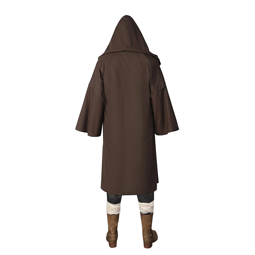 Costume cosplay di Obi Wan Kenobi, completo Star Wars per Halloween