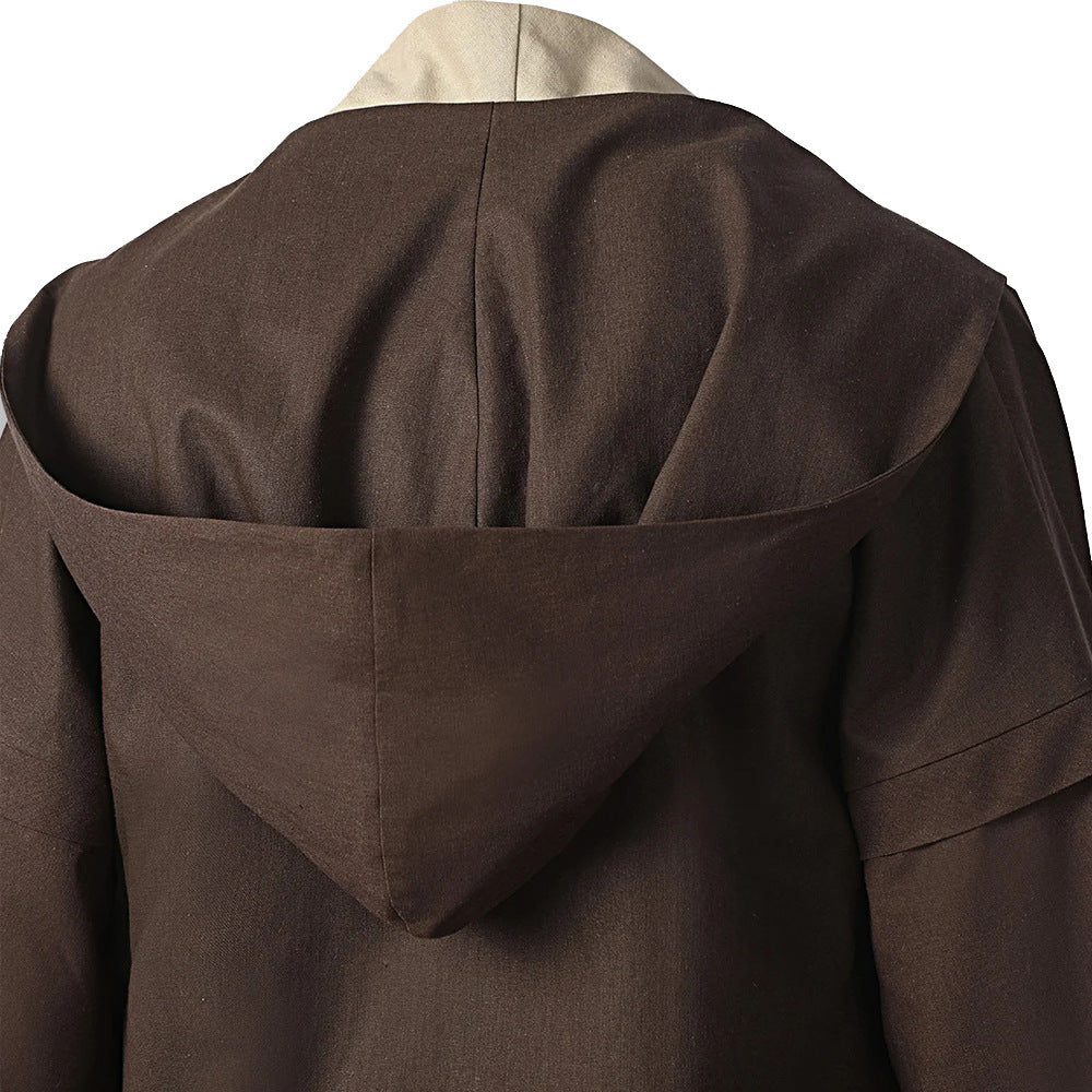 Costume cosplay di Obi Wan Kenobi, completo Star Wars per Halloween