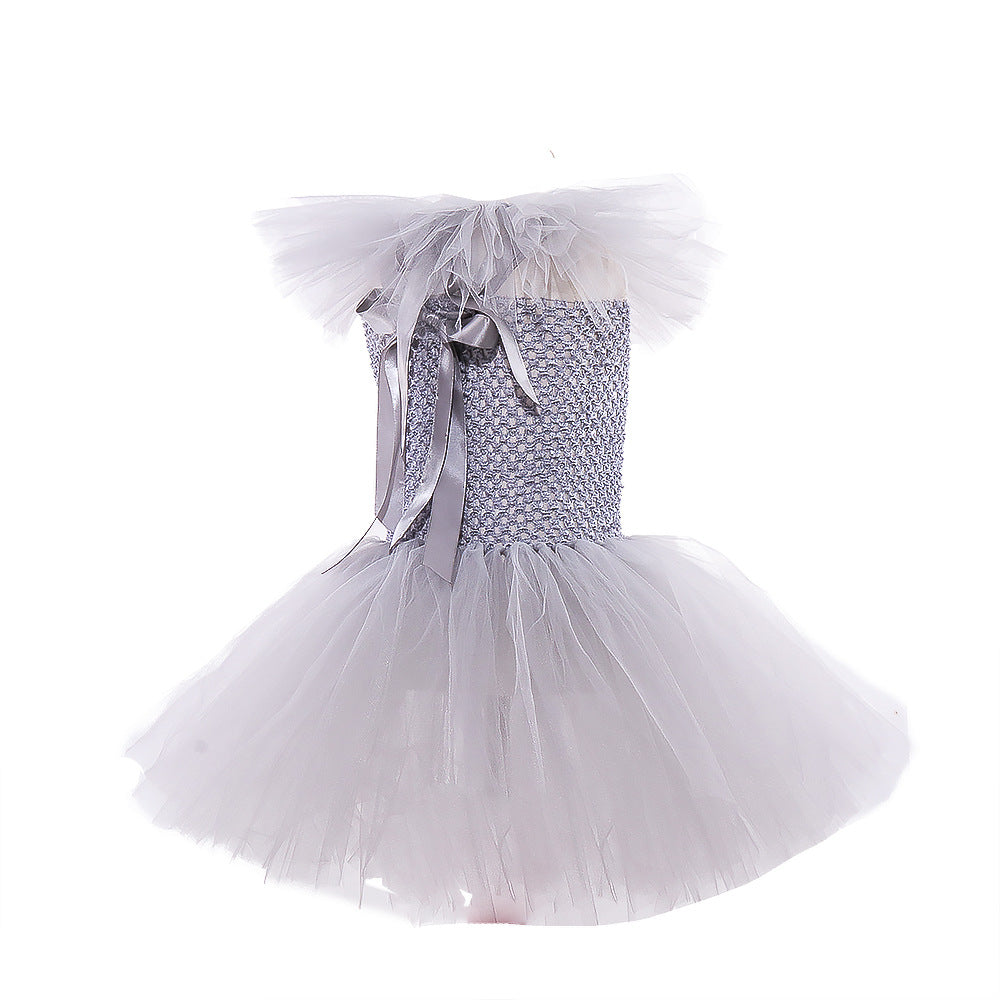 Costume per bambini e bambini piccoli di Halloween Pennywise per festa di carnevale, travestimento da clown del circo con tutu