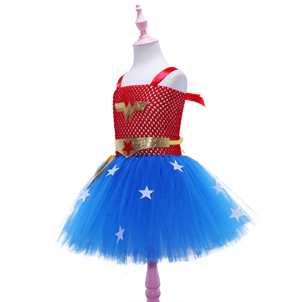 Costume di Wonder Woman costume da supereroe per ragazze