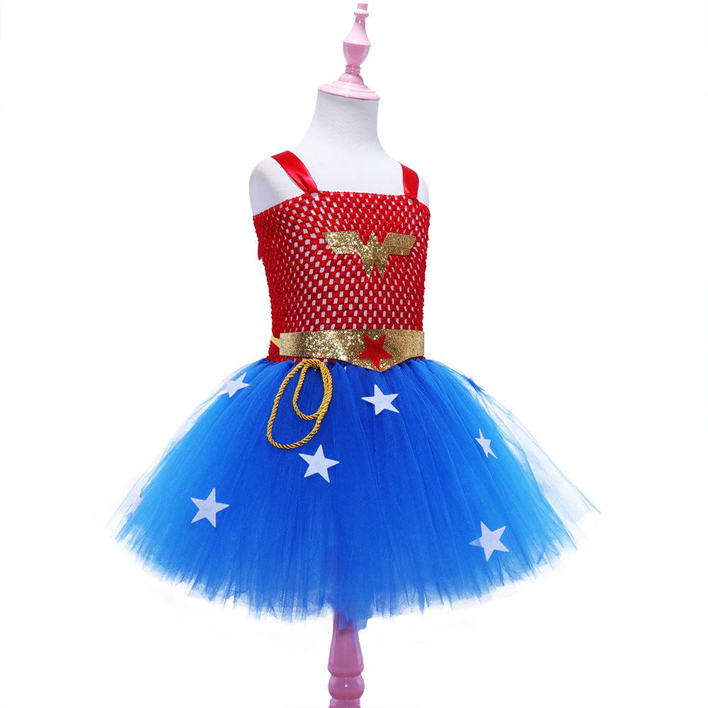 Costume di Wonder Woman costume da supereroe per ragazze