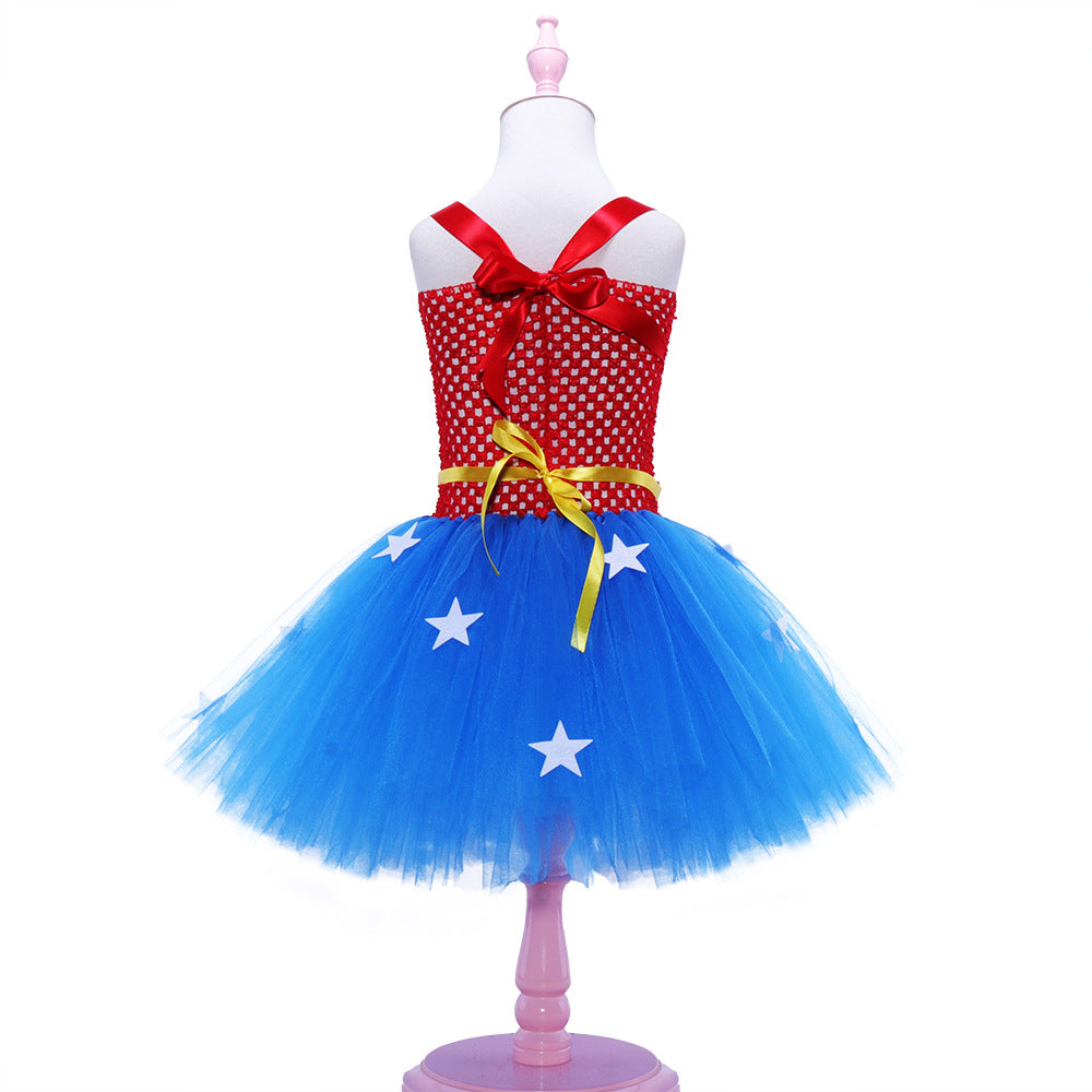Costume di Wonder Woman costume da supereroe per ragazze