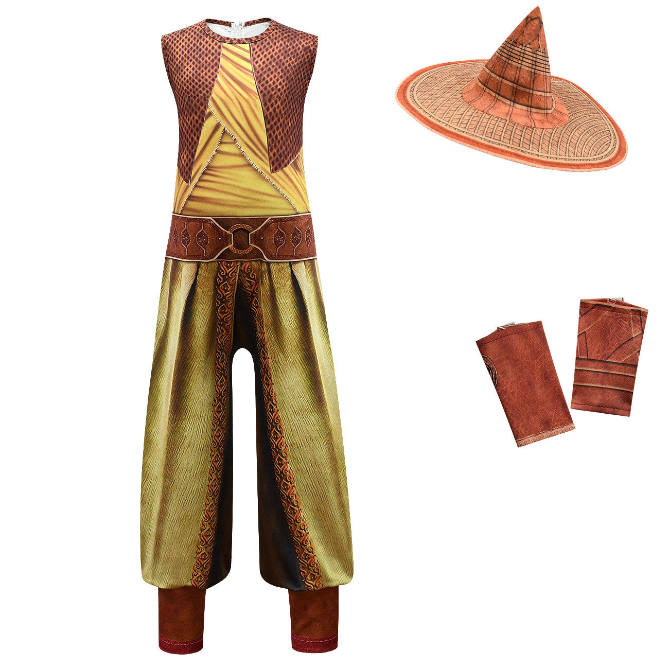 Costume di Raya e l'ultimo drago Cosplay Halloween Tuta per spettacolo drammatico